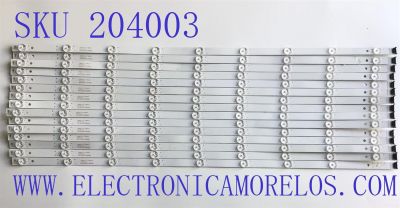 KIT DE LEDS PARA TV SONY (( INCOMPLETO 15 PZ, ORIGINALMENTE CONSTA DE 16 PZ )) / NUMERO DE PARTE SN75D2372 30X9(D) / E330254 XYS-14 / B2743FC / PANEL YDCM075DC11 / MODELO XR-75X90K / XR75X90K